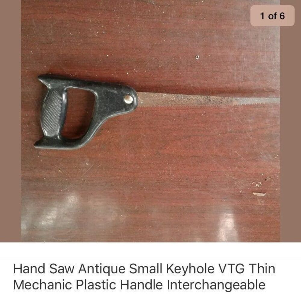 -small vintage hand saw replacable blade